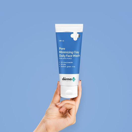 The Derma Co Pore Minimizing Clay Daily Face Wash with 1% Niacinamide & 2% PHA - 100 ml