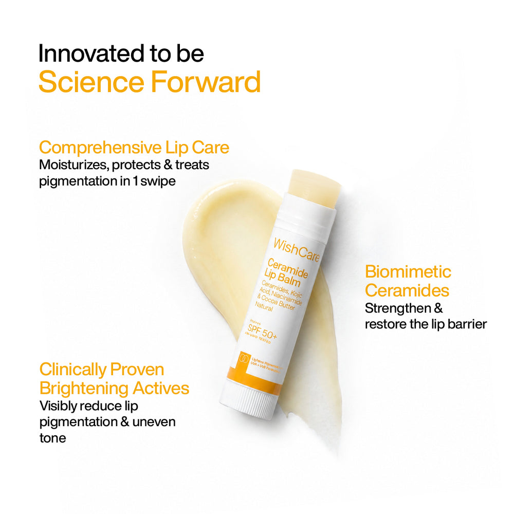 Wishcare Ceramide Lip Balm with SPF 50 PA+++ (Untinted)