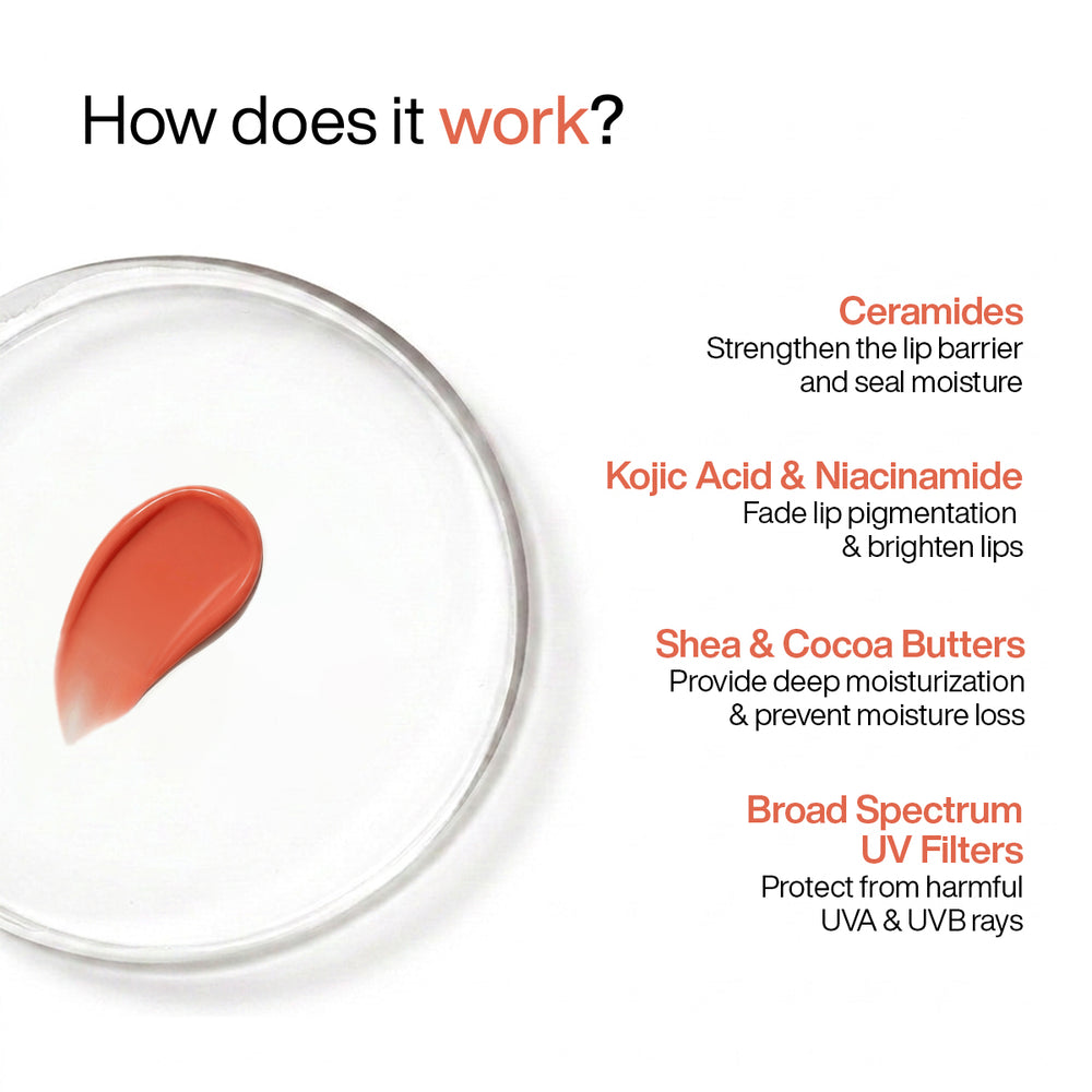 Wishcare Ceramide Lip Balm with SPF 50 PA++++ Coral Peach