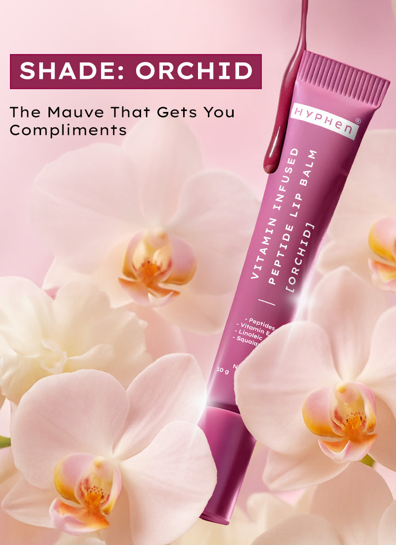 Hyphen Vip orchid lip balm, 1% vit e & peptides- 10g