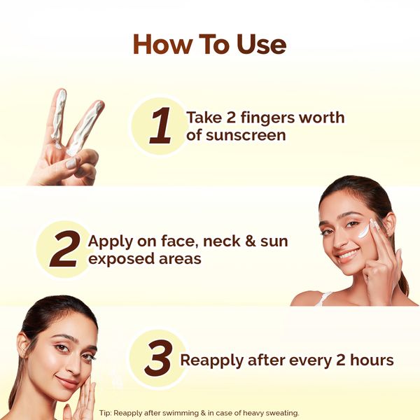 Mamaearth Vitamin C Daily Glow Sunscreen SPF 50 PA++++ – In-Vivo Tested 80g