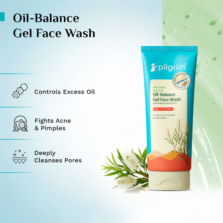 Pilgrim Tea Tree Oil-Balance Gel. Face Wash (100 ml)