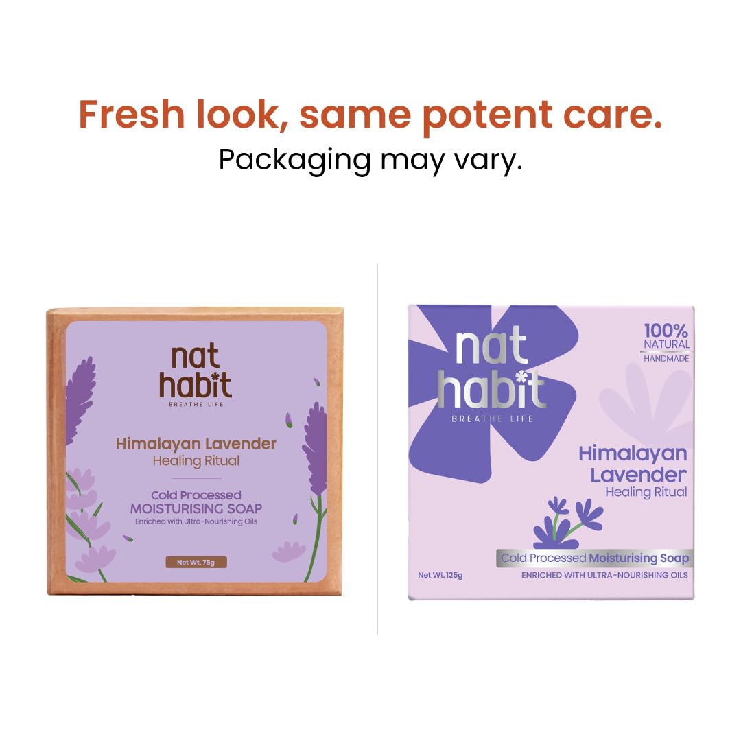 Nat Habit Cold Processed Himalayan Lavender Soap / 75g
