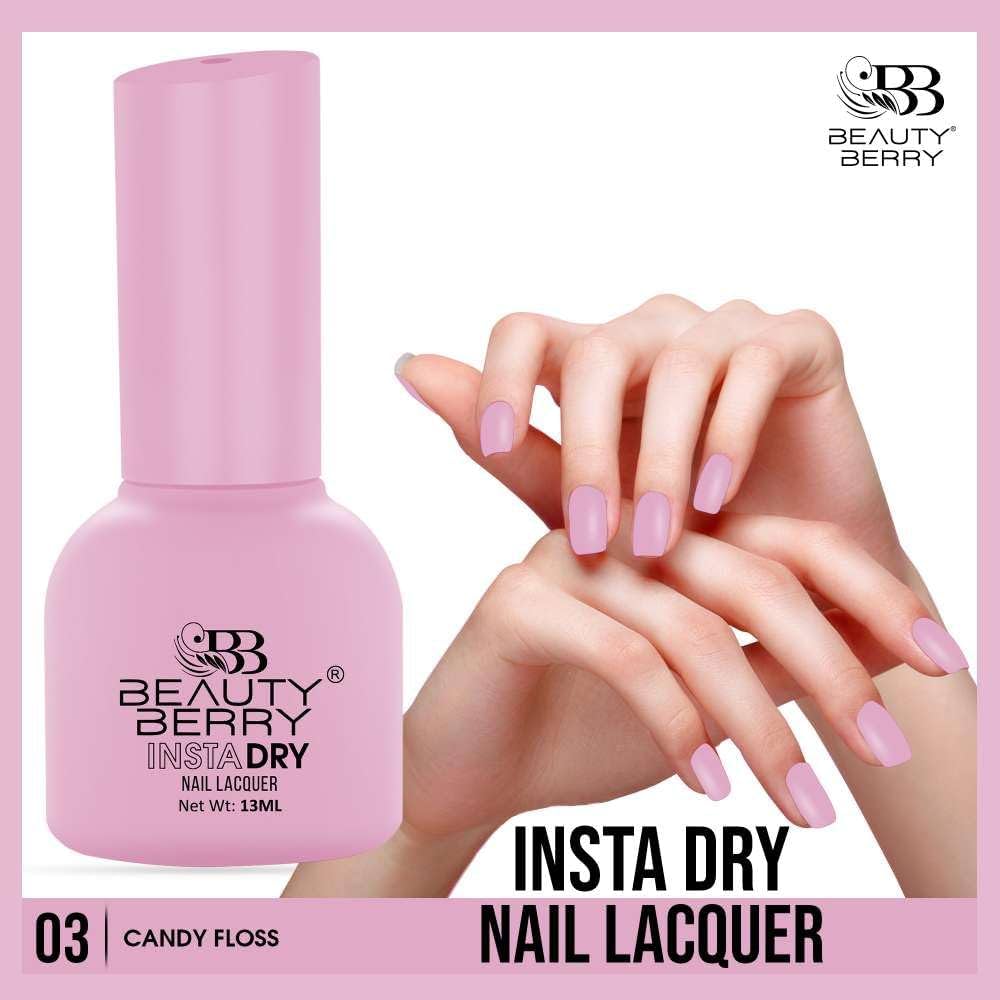 Beauty Berry Insta Dry Nail Lacquer (CANDY FLOSS-03)