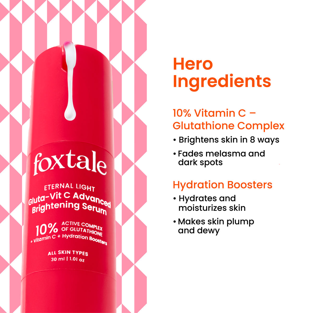 Foxtale 10% Vit C – Gluta Advanced Brightening Serum