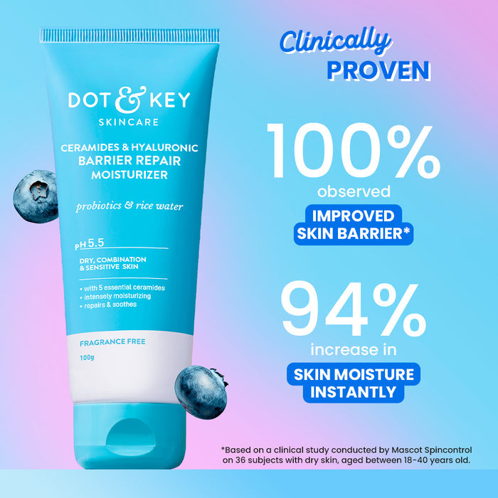 Dot & Key Barrier Repair Moisturizer (Hyaluronic + Ceramides) (100g)