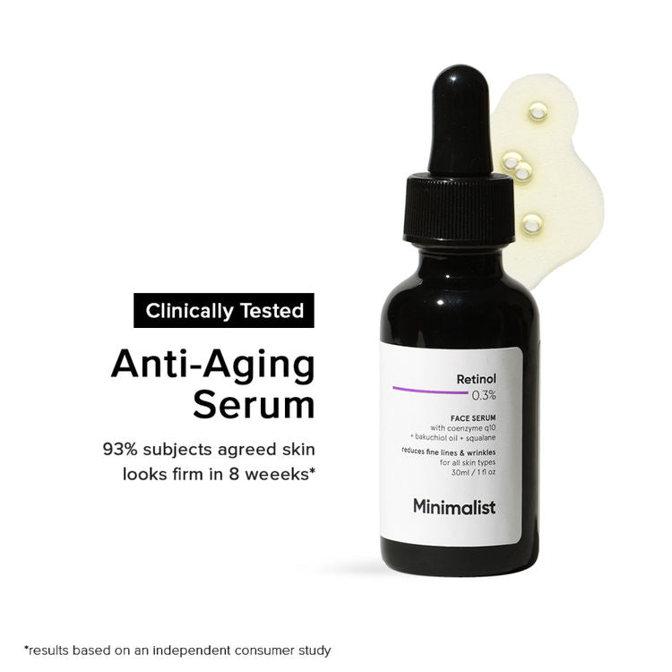 Minimalist Retinol 0.3% Face Serum
(30ml)