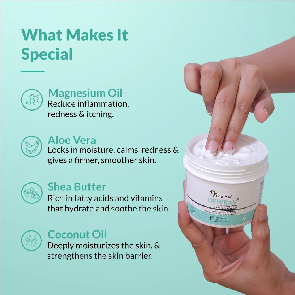 Fixderma Dewrav Moisturizing Cream For Dry To Very Dry Skin