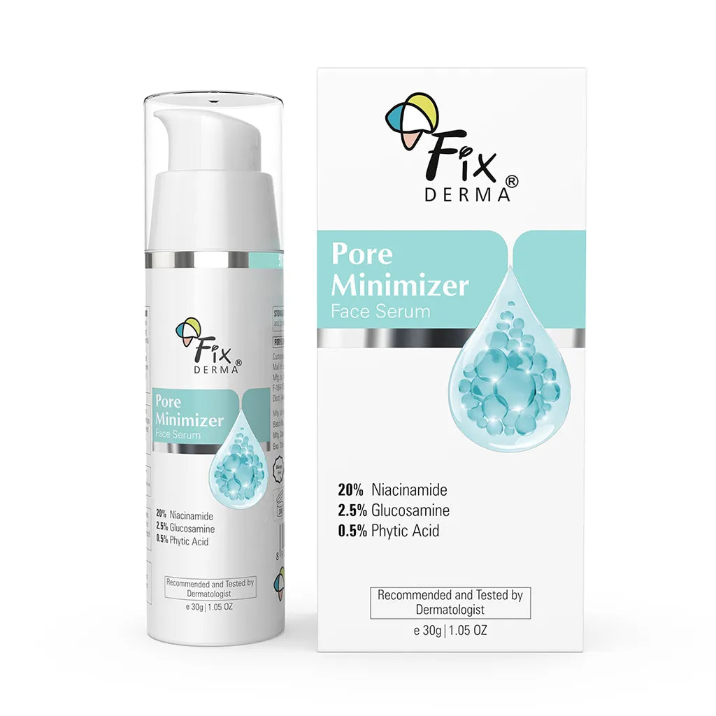 Fixderma Pore Minimizer Face Serum | 20% Niacinamide for Minimizing Enlarged Pores Over Time