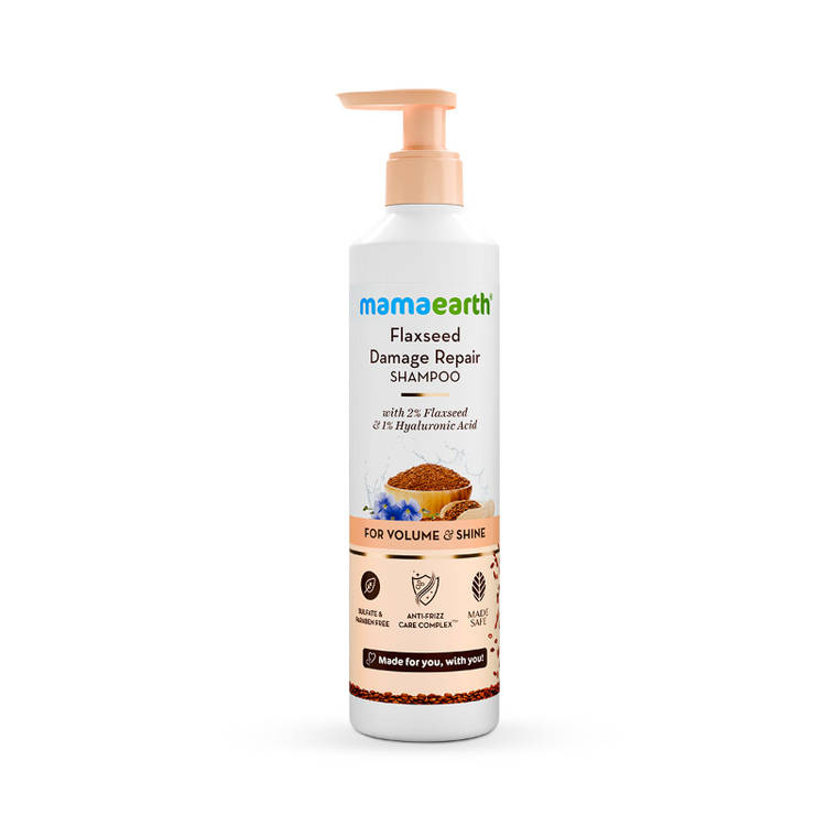 Mamaearth Flaxseed Damage Repair Shampoo (250ml)