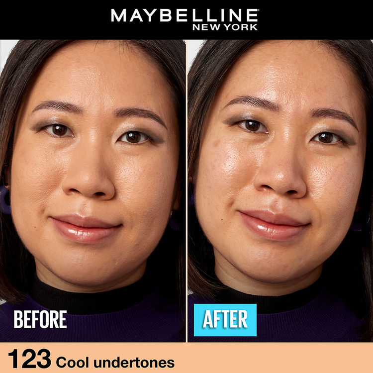 Maybelline Fit Me Matte+Poreless 16H Oil Control Foundation With SPF 22 PA++ (123 Soft Nude)(30ml)