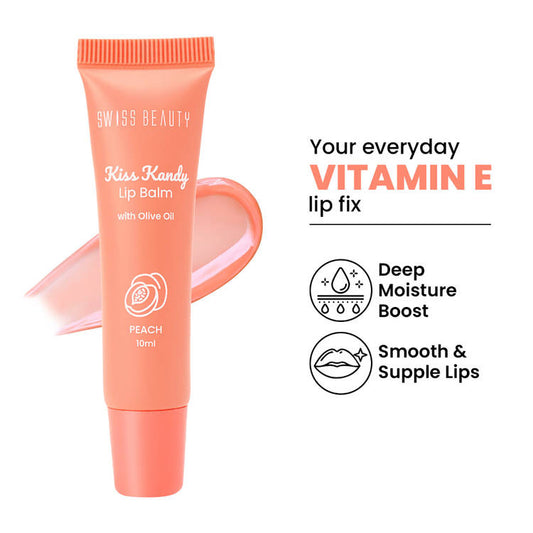 Swiss Beauty Kiss Kandy Lip Balm (01 Peach)