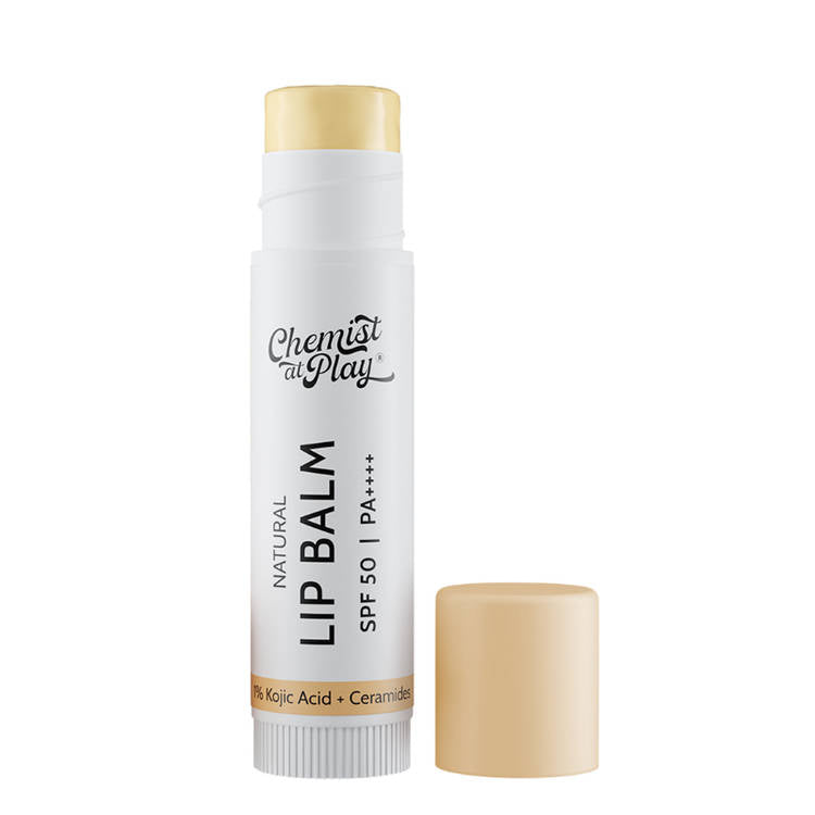 Chemist at Play on Natural Lip Balm SPF 50 Brightens & Repairs Chapped Lips 24HR Moisture (4.5g)