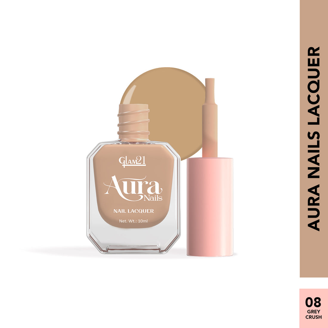 Glam21 Aura - Nail Lacquer(08Grey Crush)