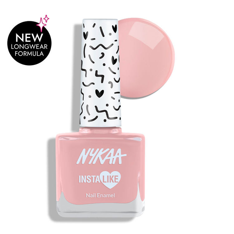 Nykaa InstaLike Long Lasting Nail Enamel - Parisian Pink 348
(9ml)