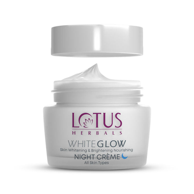 Lotus Herbals Whiteglow Skin Whitening & Brightening Nourishing Night Face Cream With Niacinamide (40gm)
