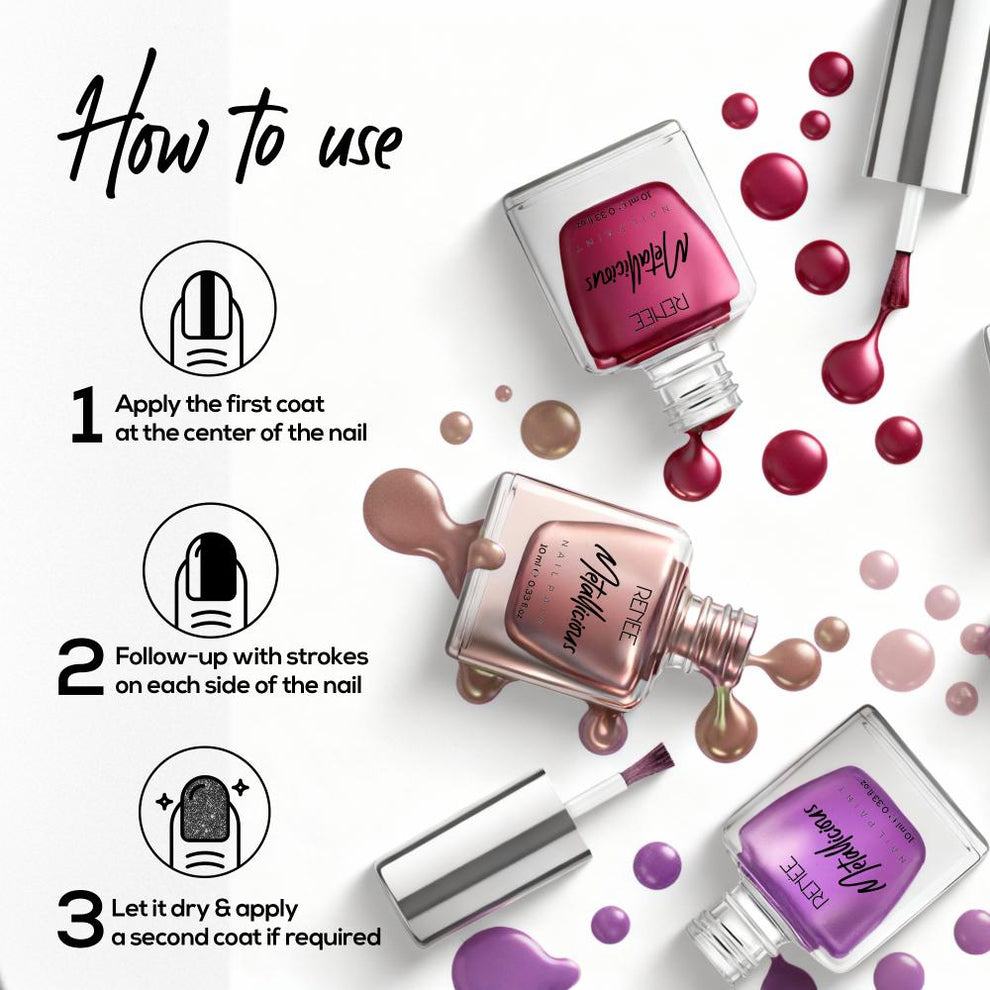 RENEE Metallicious Nail Paint (19 Mocha Spark)