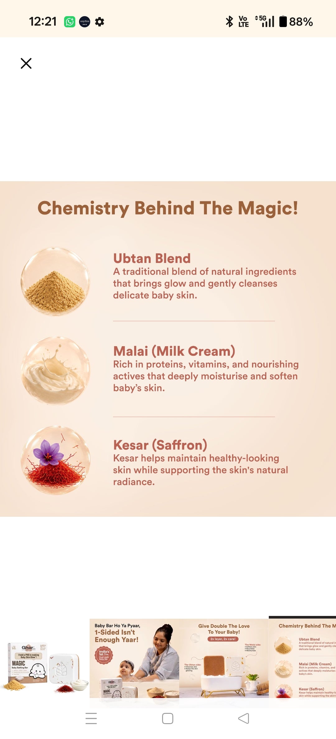 Ghar Soaps Magic Baby Bar