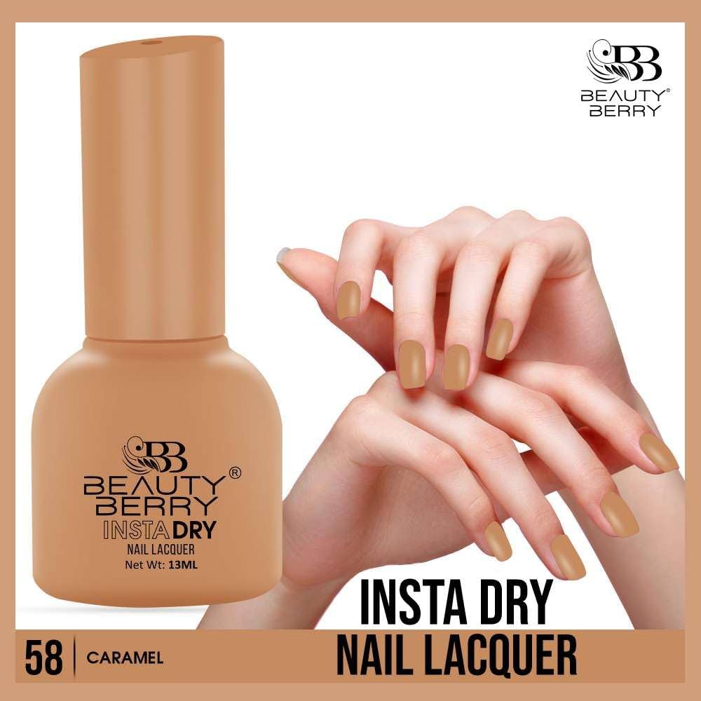 Beauty Berry Insta Dry Nail Lacquer (CARAMEL-58)
