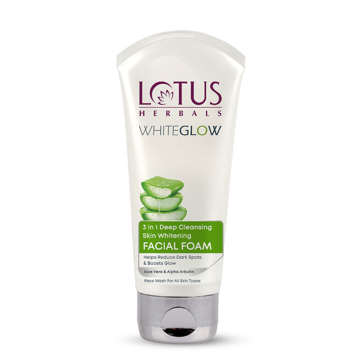 Lotus Herbals WhiteGlow 3 in 1 Deep Cleansing Facial Foam|Acne Control|NonGreasy|All Skin Types
(200g)