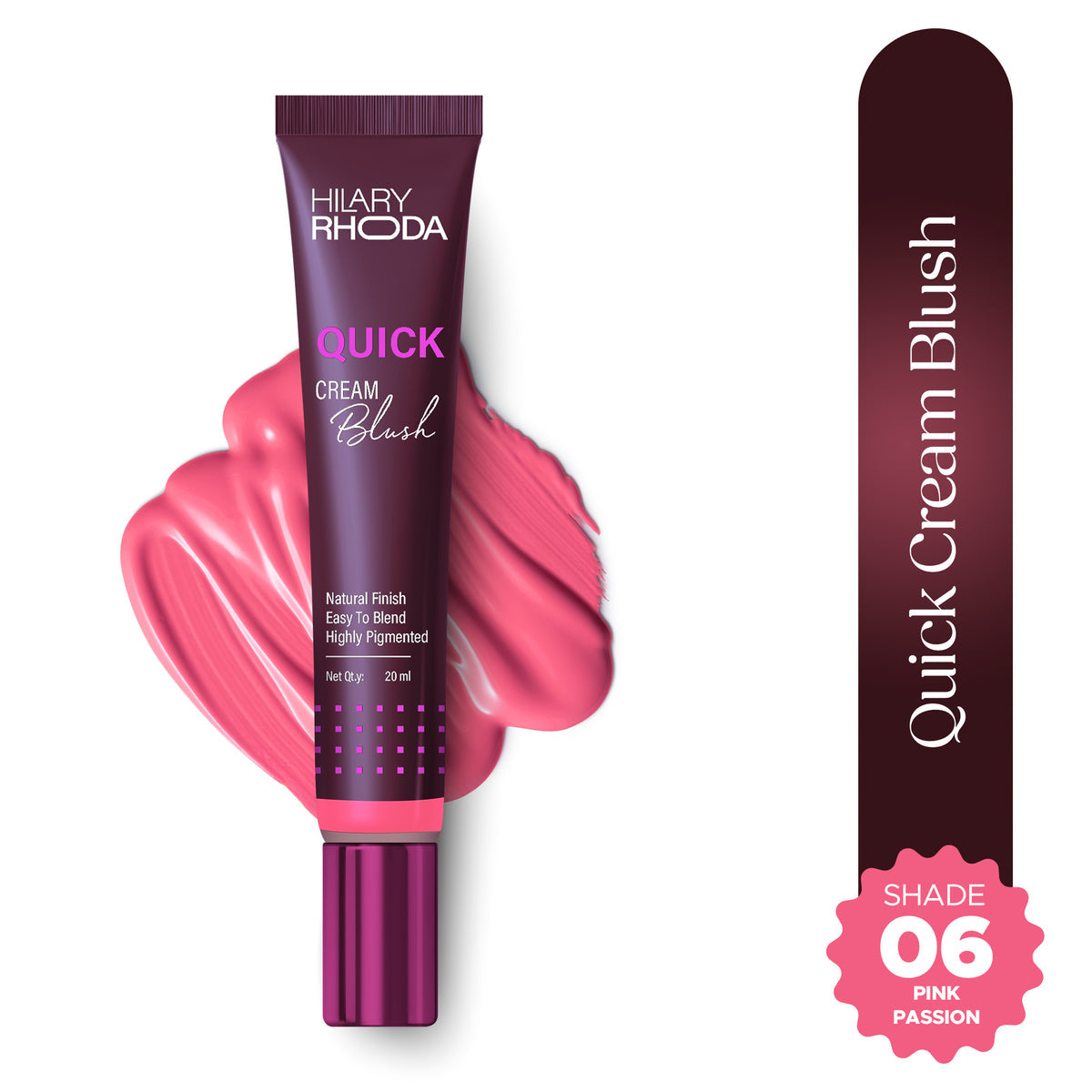 Hilary Rhoda Quick Cream Blush(Pink Passion 06)