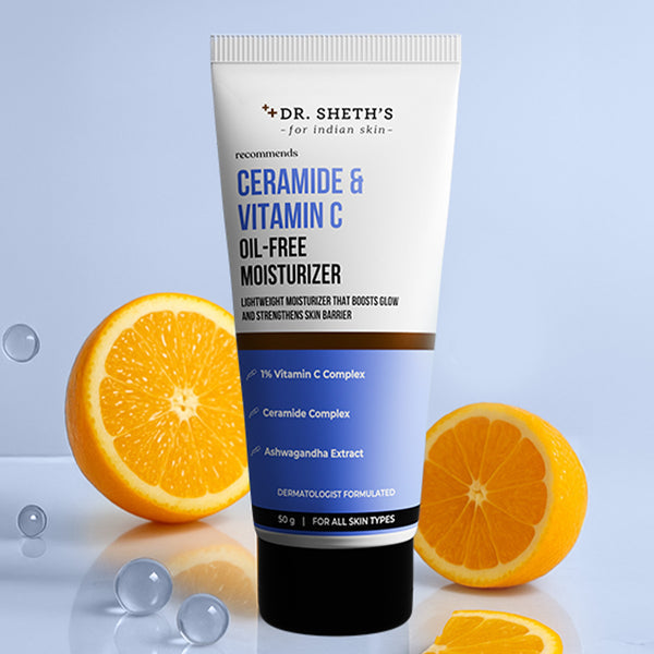 Dr. Sheth's Ceramide & Vitamin C Brightening Oil-Free Moisturizer - 50g