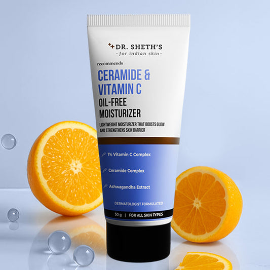 Dr. Sheth's Ceramide & Vitamin C Brightening Oil-Free Moisturizer - 50g