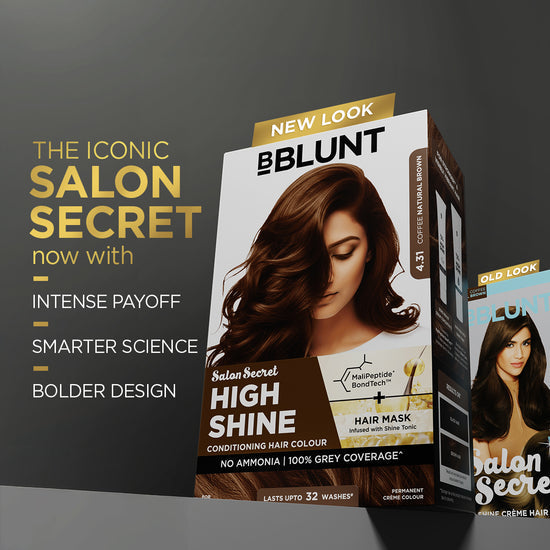 BBLUNT High Shine Conditioning Hair Colour - Coffee Natural Brown (Shade 4.31)