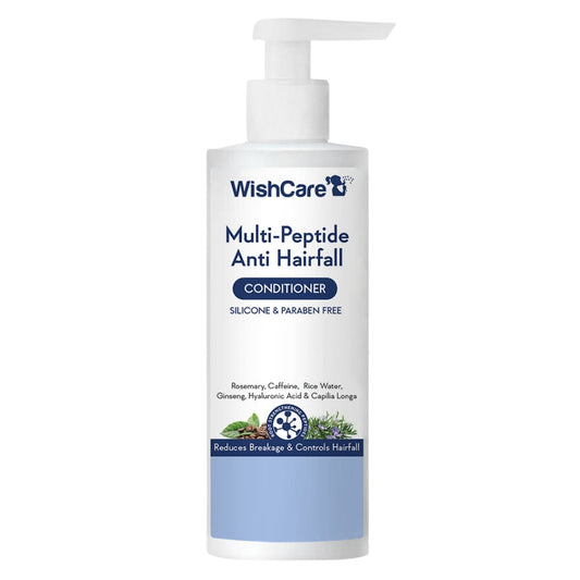 Wishcare Multi-Peptide Anti Hairfall Conditioner | With Rosemary
Conditioner for Frizzy Hair | Silicon and Paraben Free | 200ml