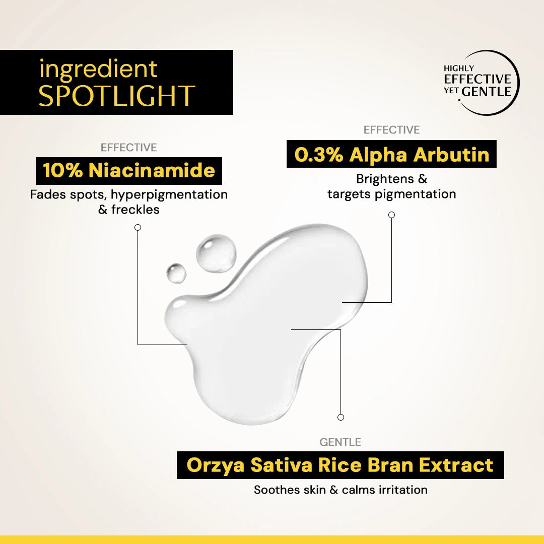 Deconstruct Brightening Niacinamide Serum - 10% Niacinamide + 0.3% Alpha Arbutin