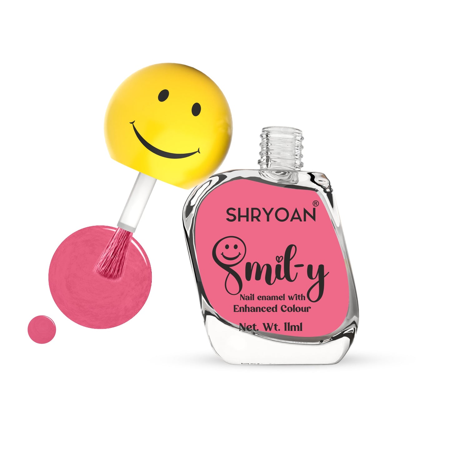Shryoan Ultra Glossy Nail Paint(Brink Pink)