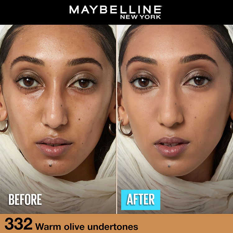 Maybelline Fit Me Matte+Poreless 16H Oil Control Foundation With SPF 22 PA++ (332 Golden Caramel)(30ml)