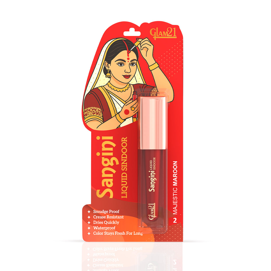 Glam21 Sangini Sindoor(02Maroon)