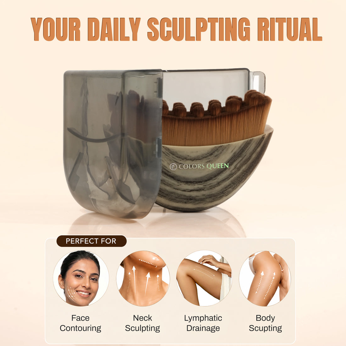 Colors Queen Lymphatic Contour Face Brush