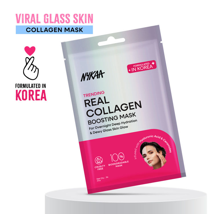 Nykaa Skin Real Collagen Mask – Hydrates, Brightens And Gives Dewy Skin Overnight - Formulated In Korea
(34g)