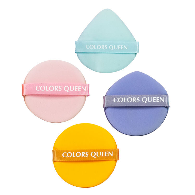 Colors Queen Multicolor Makeup Puffs - Pack Of 4 (4pcs)