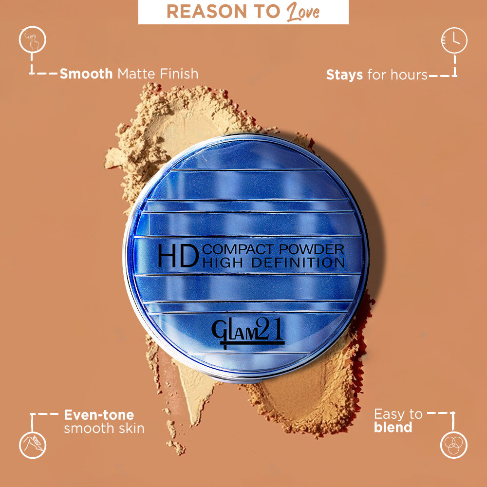Glam21 HD Compact Powder (03Ivory)