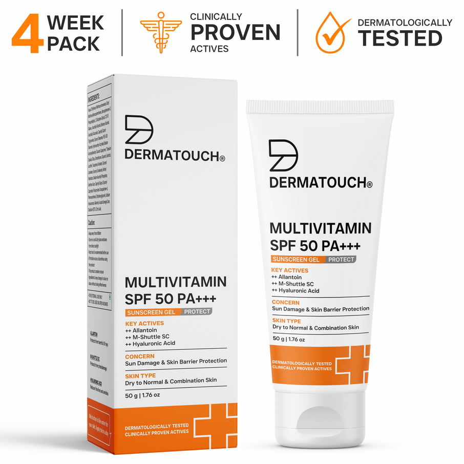 Dermatouch Multivitamin SPF 50 PA+++ Sunscreen Gel-50g