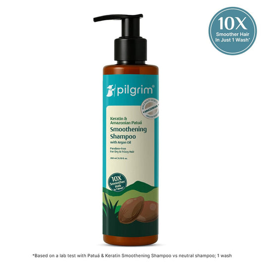 Pilgrim Patuá & Keratin Smoothening Shampoo (200ml) 
Discover 10X Keratin-Smooth Hair