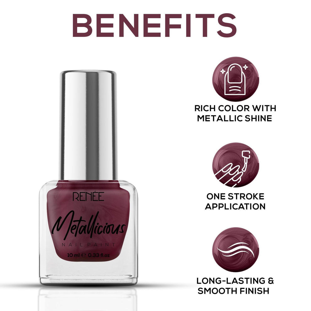 RENEE Metallicious Nail Paint (14 Bronze Glow)