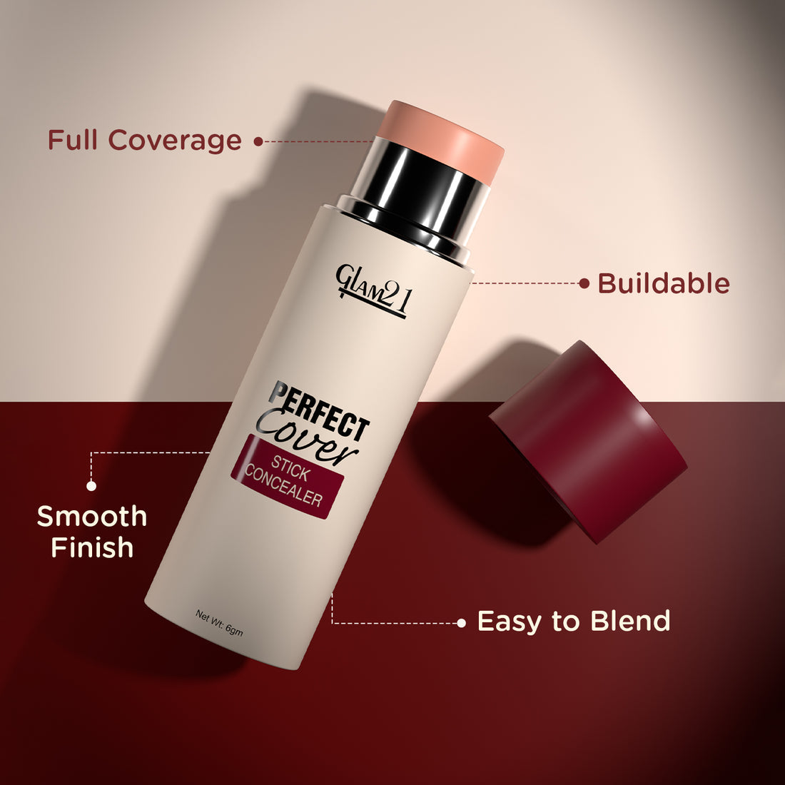 Glam21 Perfect Cover Stick Concealer (04Sand Sable)