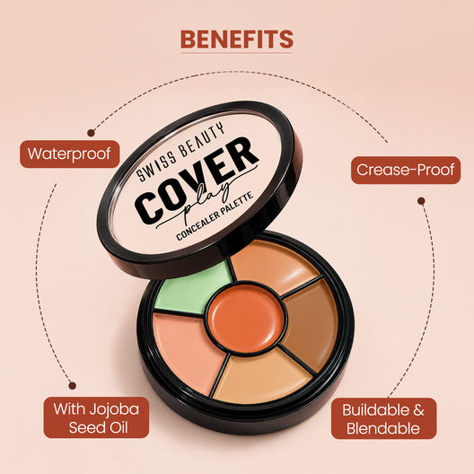 Swiss beauty Cover Play Concealer Palette / Light to Medium