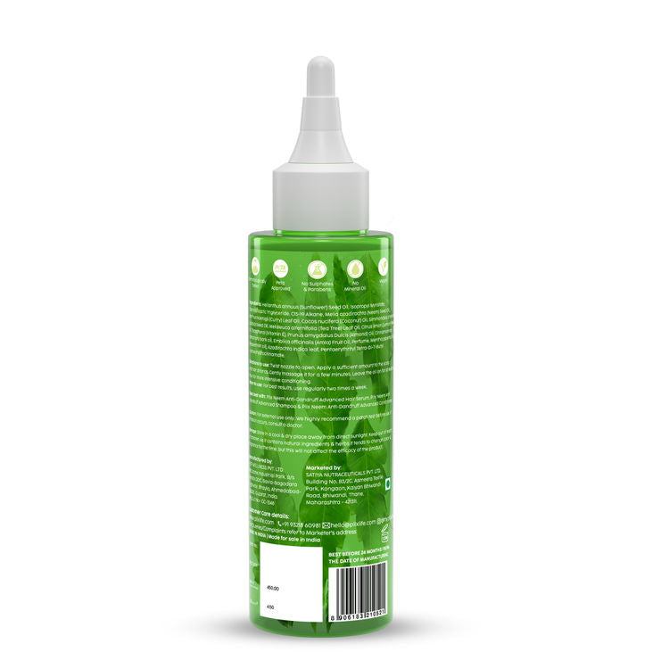 Plix Neem Anti-Dandruff Advanced Hair Oil (for Soothing Scalp, Reducing Flakes & Enhancing Hair Texture)