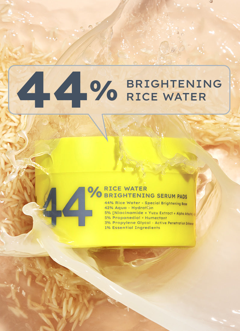 Hyphen Brightening serum pads with 44% rice water - 50 pads