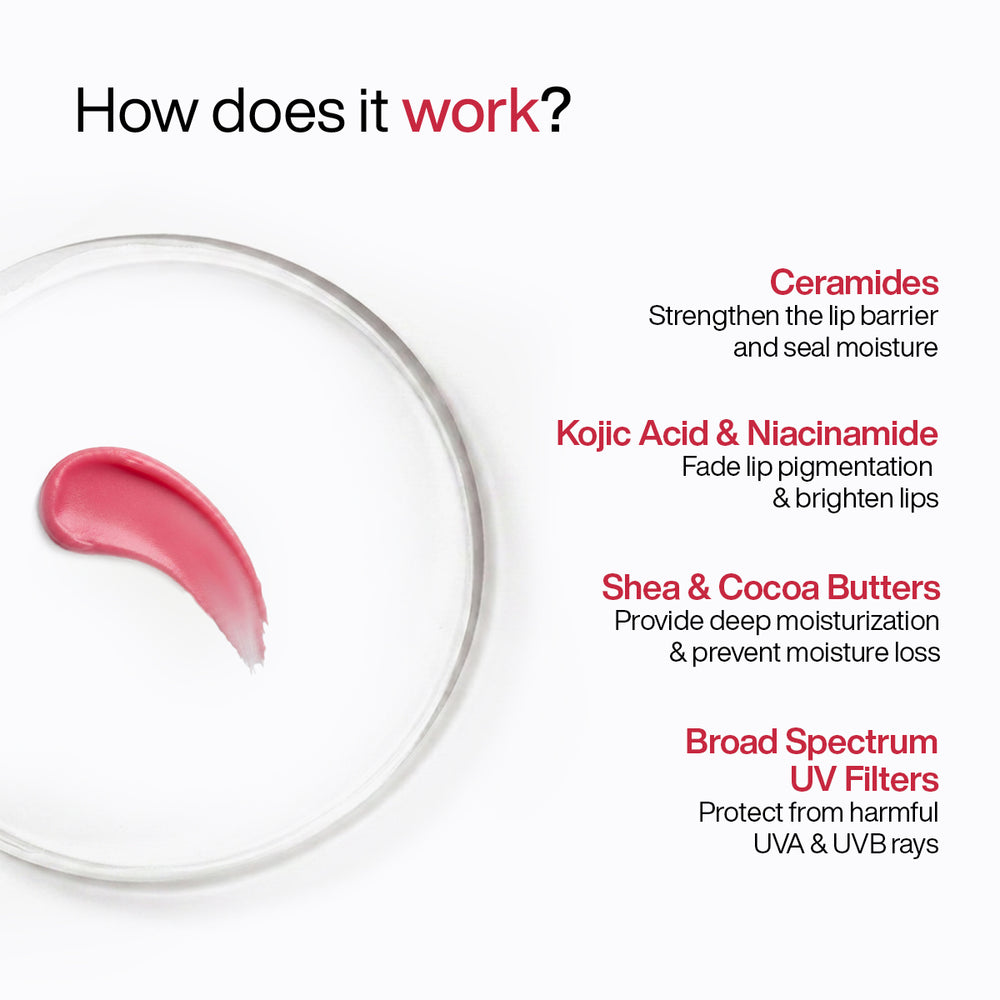 Wishcare Ceramide Lip Balm with SPF 50 PA+++ Natural Pink