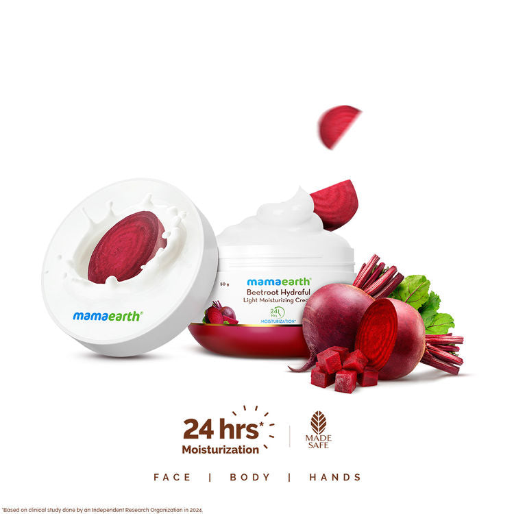 Mamaearth Beetroot Hydraful Light Moisturizing Cream (50g)