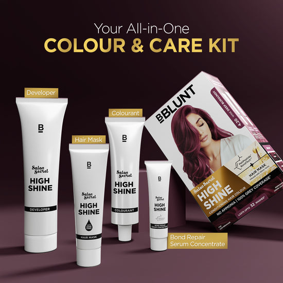 BBLUNT High Shine Conditioning Hair Colour - Wine Deep Burgundy (Shade 4.20)