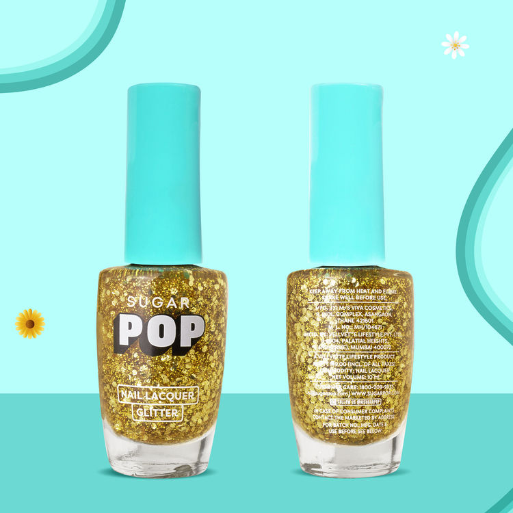 SUGAR POP Glitter Nail Lacquer ( 10 Gold Rush)