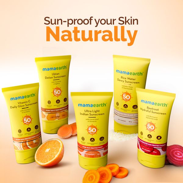 Mamaearth Ultra-Light Indian Sunscreen SPF 50 PA++++ – In-Vivo Tested 50 g