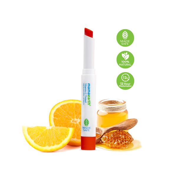 Mamaearth Mamaearth Vitamin C Tinted 100% Natural Lip Balm with Vitamin C & Honey - 2 g